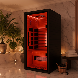 Lampe de luminothérapie électrique à lumière rouge en promotion, Tente de sauna infrarouge <span class=keywords><strong>noire</strong></span> pour la maison, Cabine de sauna en bois de pruche du Canada - Product Image 1