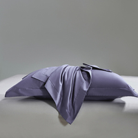 Taie d'oreiller personnalisable en fibre de lyocell naturelle de luxe, brillante, douce et respirante, sur mesure pour la maison, l'hôtel et la chambre à coucher