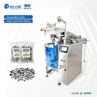 Machine d'emballage automatique haute performance pour poudres alimentaires, avec scellage 4 côtés, ensachage rapide et étiquetage, pour mini-sacs à chaîne.