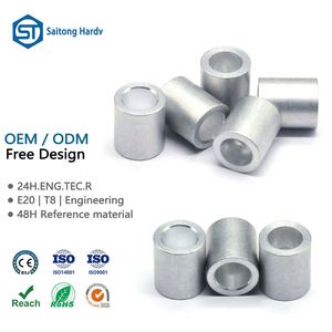Anillos de Aluminio Miniatura Personalizados de 12mm-14mm, Tubos Huecos, Fijaciones Certificadas ISO 9001, Pulidos para Piezas de Rodamientos, Servicio OEM Saitong - Product Image 1