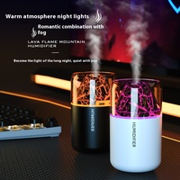 USB Mini Volcan Humidificateur Coloré Lumière Ambiante Cross-Border Aromatherapy Plastic Device pour Chambre Maison Voiture Bureau Bureau