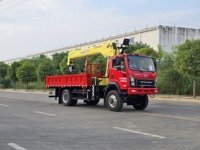 Grue mobile sur camion Zoomlion 3-Ring 4x2, modèle 8 tonnes, flèche à 5 sections, hauteur de levage 19,5 m pour la construction de pipelines municipaux