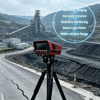 Capteur laser de surveillance de déplacement pour intervention incendie en bâtiments anciens, sans fil, multi-appareils, IP66, alerte en temps réel pour fissures murales