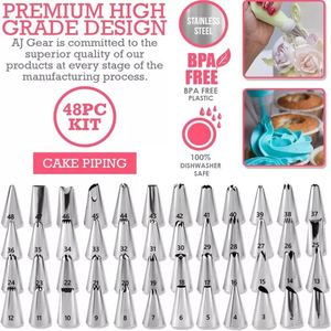 Kit de décoration de gâteaux sur plateau tournant 333 pièces/ensemble, outils de pâtisserie, douilles et poches à douille – Ventes flash personnalisées - Product Image 6