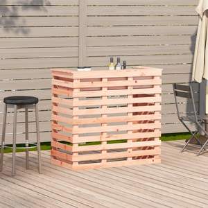 Barra de <span class=keywords><strong>Bar</strong></span> de Madera Maciza Natural con Listones, Diseño Abierto Moderno, Estilo Pallet, Mesa de Recepción para Hogar, Patio y Uso Comercial - Product Image 5