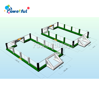 Terrain de football gonflable portable personnalisé OEM, terrain de football gonflable grand jeu de sport, terrain de football de plage gonflable