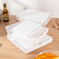 Boîte à pizza personnalisée avec logo, emballage alimentaire en carton ondulé écologique avec dorure à chaud et impression quadricolore, vente en gros