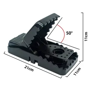 21cm屋外屋内プラスチックマウストラップキラーマウスラットトラップ再利用可能なマウススナップトラップ家庭菜園用