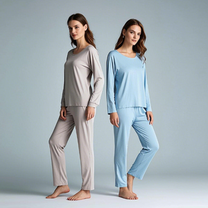 Set di Abbigliamento da Casa Personalizzati per Donne, Comodo e Delicato sulla Pelle, <span class=keywords><strong>Pigiama</strong></span> Primaverile in <span class=keywords><strong>Cotone</strong></span> di Bambù - Product Image 6