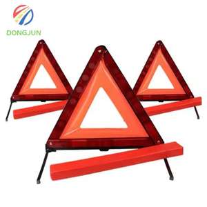 الاتحاد الأوروبي القياسية المحمولة نشمر قابلة للطي عاكس تذكير تحذير مخاطر المرور على الطرق السلامة وسم خيمة ترايبود توقف لافتات - Product Image 4