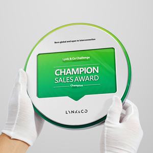 Placa personalizable nueva de Metal Crystal Award, placa de <span class=keywords><strong>matrícula</strong></span> de Metal de aniversario de <span class=keywords><strong>Honor</strong></span>, placa conmemorativa - Product Image 2