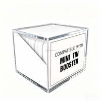 Boîte de présentation en acrylique pour mini-boîtes Pokémon avec couvercle magnétique, protection anti-UV, pour 8 ou 10 boîtes de cartes à collectionner TCG