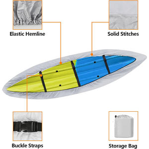 Heavy Duty ICOVER 12.3-13.5ft Armazenamento ao ar livre Caiaque Canoa SUP Paddle Board Tampa do Barco de Pesca Waterproof & UV resistente - Product Image 5