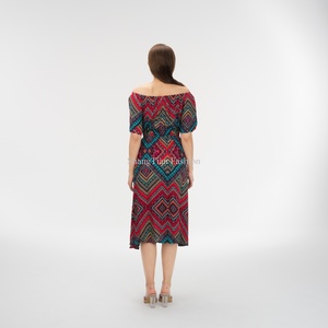 Vestidos Largos Casuales para Mujer, Vestido Bohemio, Vestidos de Moda para Damas, Impresión Personalizada OEM - Product Image 4