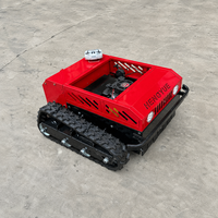 Tondeuse à gazon industrielle de haute qualité 24V télécommandée, automotrice, tout-terrain, robot de tonte automatique, chasse-neige