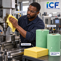 Rouleaux de chiffons industriels en vrac, très absorbants, pour l'entretien des machines, le nettoyage en usine, rouleaux de chiffons industriels personnalisés