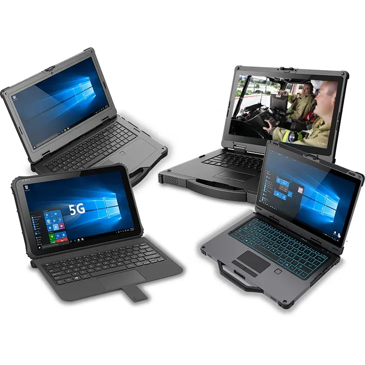 GENZO laptop kasar sepenuhnya, ukuran penuh 13/14/15, 6 inci pemasok komputer Notebook tidak digunakan Laptop industri kasar