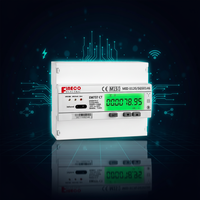Compteur intelligent Fineco EM737 KWh avec affichage LCD CT, IoT, 3*230/400V, 1.5(6)A, triphasé, bidirectionnel, certifié MID/SGS