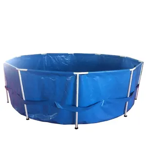 Manufacturer Supplier collapsible tarpaulin Fish Farming Pond For Small Fish Tank