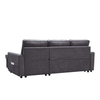 Canapé-Lit Fabricant Moderne Sectionnel Convertible en Forme de L Tissu Canapé-Lit Pour Salon