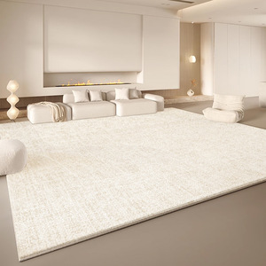 Faux Wool Living Room Carpets Home <strong>Cream</strong> Style Custom <strong>Large</strong> Fluffy Non-slip Backing Area <strong>Rug</strong> - Product Image 4