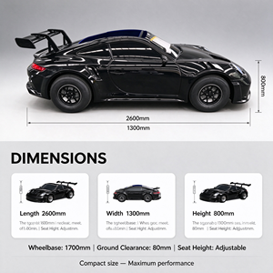 Go Kart Eléctrico Estilo GT3, Suministro de Fábrica, 72V, 80km/h, 100km de Autonomía, Vehículo Retro para Adultos, Precio OEM - Product Image 4