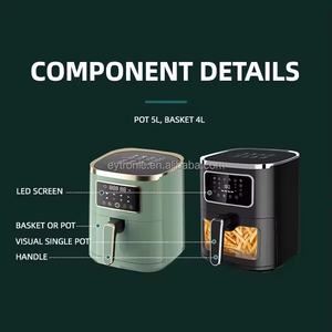 Nouvelle Friteuse à Air Chaud Intelligente WIFI 2025 Grande Capacité 4L 6L 8L avec Écran LED Numérique et Coloré pour Usage Industriel - Product Image 5