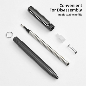 Logo personnalisé vente en gros de haute qualité de luxe multicolore métal rétractable couleur 0.5mm stylos gel ensemble avec boîte en papier - Product Image 4