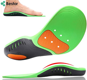 Plantillas de zapatos con soporte de arco <span class=keywords><strong>para</strong></span> macetas, soporte <span class=keywords><strong>para</strong></span> <span class=keywords><strong>fascitis</strong></span>, postura corregida, caminatas más largas, plantillas de arco de pie plano, paquete personalizado - Product Image 1