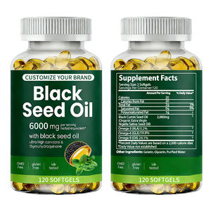 Capsules de haute qualité OEM pour une bonne santé respiratoire, antioxydant supérieur et protection cellulaire, huile de nigelle 6500 mg en gélules molles - Product Image 2