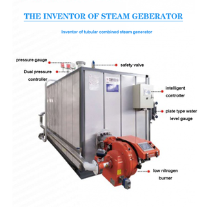 Caldaia a vapore ad alta pressione CE articolo orizzontale costruzione di grande capacità di energia forno Diesel chiave personalizzata - Product Image 3