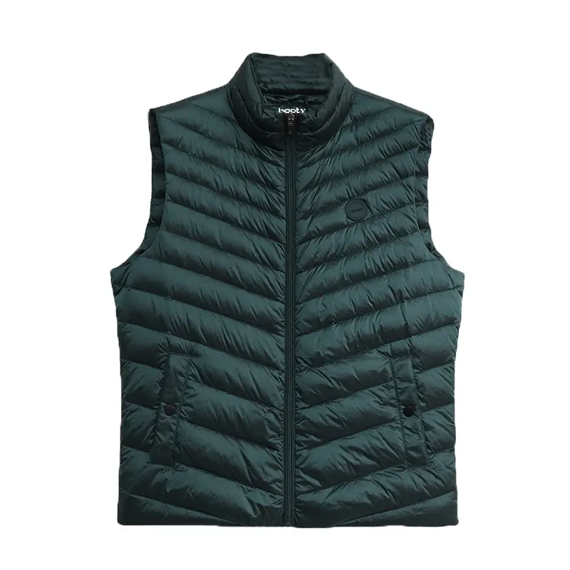 custom lightweight waistcoat warm bubble packable sleeveless jacket plus size winter men duck down puffer vest for men