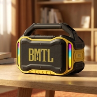 Système audio portable d'extérieur haute puissance 80W avec subwoofer 5.3 et prise en charge de l'application, pour chantier, en plastique, 5000-10000mAh