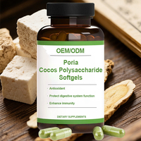 OEM/ODM Capsules molles de polysaccharides de Poria Cocos, antioxydant, régule la fonction du système digestif et renforce l'immunité.