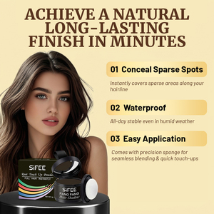 Poudre capillaire SIFEE aux herbes pour combler les zones clairsemées, couvrance instantanée, contrôle du sébum, couvre les cheveux gris et blancs, application facile - Product Image 4