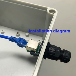 Connecteur réseau étanche Xilian RJ45, interface de connexion de câble à fibre optique extérieur, panneau de terminaison blindé pour réseau - Product Image 3