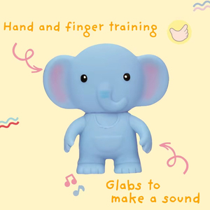 Đồ chơi thỏ mềm mại bằng PVC cho trẻ sơ sinh 0-12 tháng tuổi, đồ chơi tương tác phát ra âm thanh đang thịnh hành, dành cho trẻ từ 3-6 tháng tuổi - Product Image 2