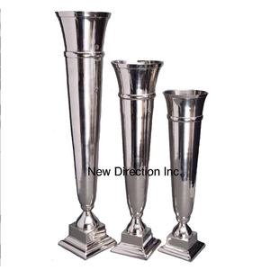 Nuevo Jarrón de Flores Plateado de Diseño Moderno, Jarrón de Flores Metálico para Bodas, Jarrón de Flores Dorado de Lujo - Product Image 3