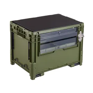 Multifunction Outdoor Camping Box With Table Large Capacity Folding Container Box