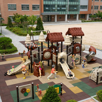 Équipement de terrain de jeux moderne pour enfants, structures de jeux commerciales industrielles de grande taille pour enfants, ensemble de structures de jeux extérieures pour maternelle