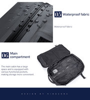 Sac de voyage Kingsons OEM avec rangement bien organisé et sacs sous vide intégrés pour les voyages de vacances, le randonnée et les déménagements
