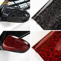Vinilo Adhesivo para Automóviles, Efecto Fibra de Carbono Forjada, Arcoíris, 30x50CM, Cambia de Color, Rollo de Vinilo Autoadhesivo
