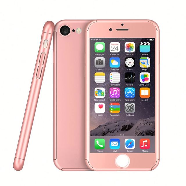 360 Cell Phone case Full Degree Slim Hard Plastic Mobile Phone Accessories case with Tempered Glass PC Cover for iphone 6 6s 7 8