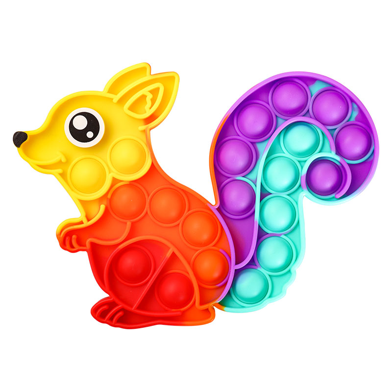 Оптовая продажа, новый дизайн 2022, красочная силиконовая Радужная игрушка для снятия стресса