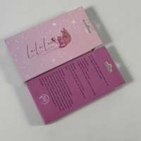Boîte d'emballage pour faux ongles faite à la main, personnalisée, haut de gamme, écologique, en carton, avec finition mate et UV