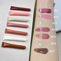 Kit de gloss et baume à lèvres Private Label, crayons à lèvres roses, ensemble de rouge à lèvres et crayon à lèvres vegan 2 en 1, rouge à lèvres mat et crayon à lèvres