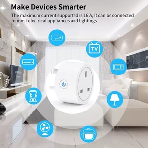 Tuya WiFi Smart UK <b>Plug</b> Socket with Wi-Fi Metering Cozylife Socket <b>Remote</b> <b>Control</b> with Timing and Voice Function Alexa - Product Image 2