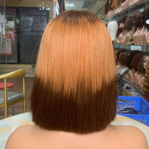Peluca corta Bob de 8 pulgadas, 9 colores en stock, cabello liso natural, cierre 2x6 estilo Kim K, de un solo donante, cutícula alineada, cabello humano vietnamita. - Product Image 3