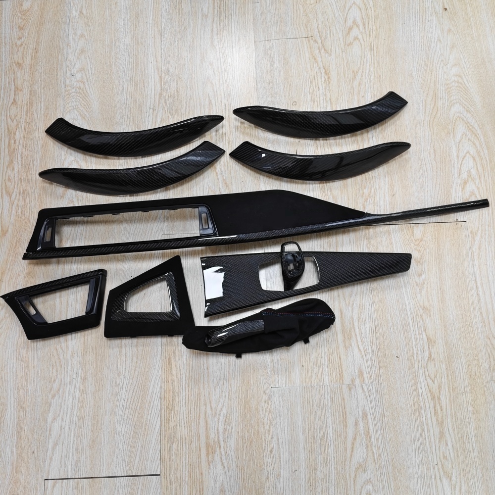 10pcs LHD Carbon Fiber Interior Decorative Kit Trim Panel (BMW Fitment), photo 2