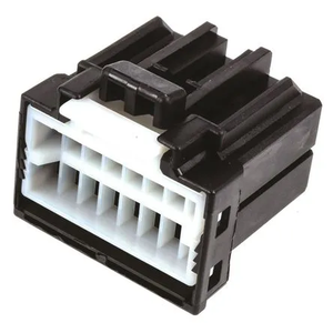 Adattatore Connettore Automobilistico Femmina <span class=keywords><strong>a</strong></span> <span class=keywords><strong>16</strong></span> Pin Zhongzhi 175966-2, Materiale PBT, Nero, 21*21.5*11.8mm - Product Image 4